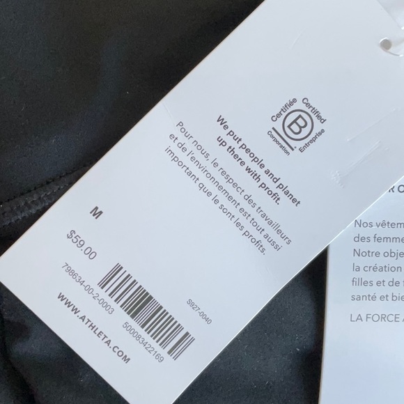 NWT Athleta Transcend 7" Short in Black - Picture 9 of 12